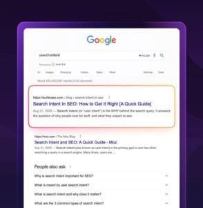 SEO content strategy based on search intent